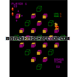 Pixelbox Arcade - Q*bert's Qubes (1983), a Platform / Run Jump game by Mylstar