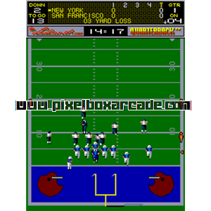 Pixelbox Arcade - Quarterback (1987), a Sports / Amer. Football game by Leland Corp.