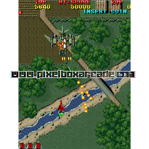 Pixelbox Arcade - Raiden (1990), a Shooter / Flying Vertical game by Seibu Kaihatsu