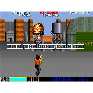 Pixelbox Arcade - Rambo III (1989), a Shooter / 3rd Person game by Taito Europe Corporation