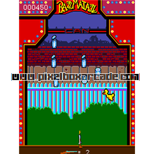 Pixelbox Arcade - Razzmatazz (1983), a Shooter / Gallery game by Sega