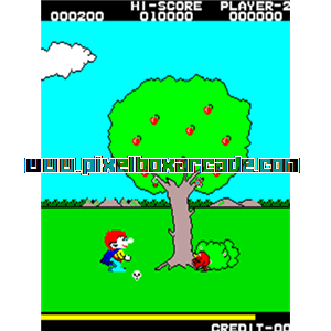 Pixelbox Arcade - Red Robin (1986), a Platform / Run Jump Scrolling game by Elettronolo