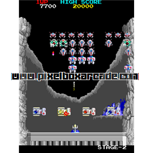 Pixelbox Arcade - Return of the Invaders (1985), a Shooter / Gallery game by Taito Corporation