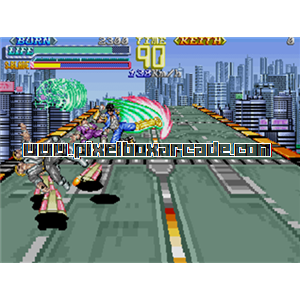 Pixelbox Arcade - Riding Fight (1992), a Fighter / Vertical game by Taito Corporation Japan
