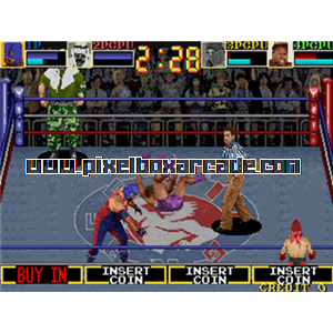 Pixelbox Arcade - Ring Rage (1992), a Sports / Wrestling game by Taito Corporation Japan