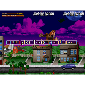 Pixelbox Arcade - Rampage: World Tour (1997), a Platform / Fighter game by Midway