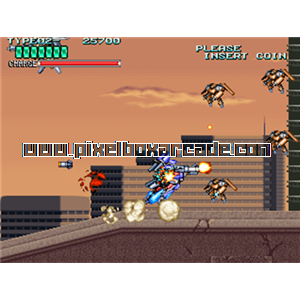 Pixelbox Arcade - Rohga Armour Force (1991), a Platform / Shooter Scrolling game by Data East Corporation