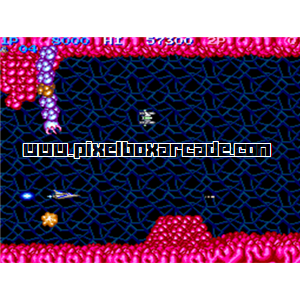 Pixelbox Arcade - Salamander (1986), a Shooter / Flying game by Konami