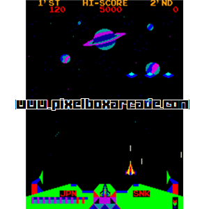 Pixelbox Arcade - Satan of Saturn (1981), a Shooter / Gallery game by SNK