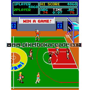 Pixelbox Arcade - Super Basketball (1984), a Sports / Basketball game by Konami
