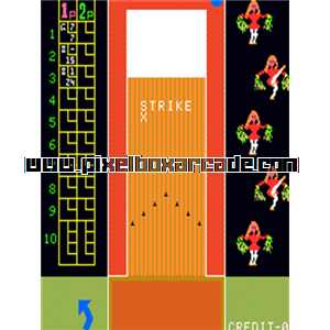 Pixelbox Arcade - Strike Bowling (1982), a Sports / Bowling game by Taito Corporation