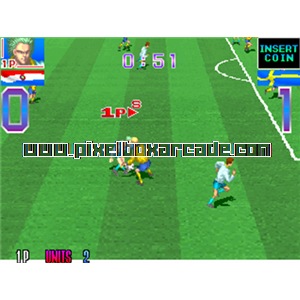 Pixelbox Arcade - Super Cup Finals (1993), a Sports / Soccer game by Taito Corporation Japan