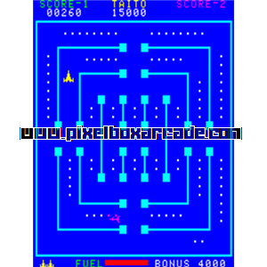 Pixelbox Arcade - Space Chaser (1979), a Maze game by Taito