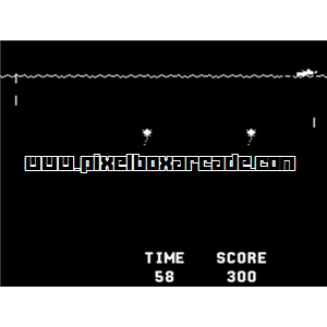 Pixelbox Arcade - Sea Wolf (1976), a Shooter / Gallery game by Midway