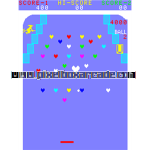 Pixelbox Arcade - Straight Flush (1979), a Ball & Paddle / Breakout game by Taito