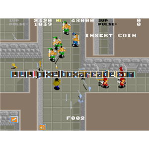 Pixelbox Arcade - Shackled (1986), a Maze / Shooter Large game by Data East USA