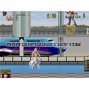 Pixelbox Arcade - Shadow Dancer (1989), a Platform / Fighter Scrolling game by Sega