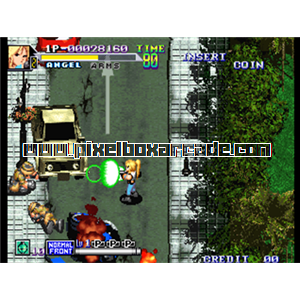 Pixelbox Arcade - Shock Troopers - 2nd Squad (1998), a Shooter / Walking game by Saurus