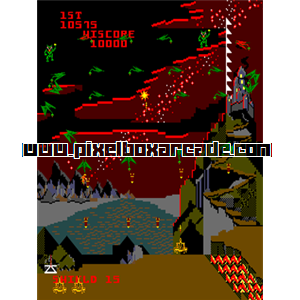 Pixelbox Arcade - Satan's Hollow (1981), a Shooter / Gallery game by Bally Midway
