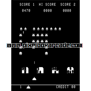 Pixelbox Arcade - Super Invader Attack (1978), a Shooter / Gallery game by Zaccaria/Zelco