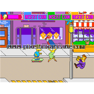 Pixelbox Arcade - The Simpsons (1991), a Fighter / 2.5D game by Konami