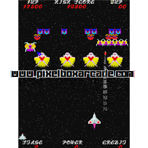 Pixelbox Arcade - Sky Fox (1987), a Shooter / Gallery game by Jaleco (Nichibutsu USA license)