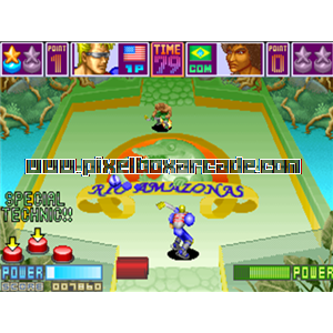 Pixelbox Arcade - Slap Shot (1994), a Sports / Hockey game by Taito Corporation