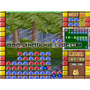 Pixelbox Arcade - Soldam (1992), a Puzzle / Drop game by Jaleco