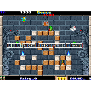 Pixelbox Arcade - Solomon's Key (1986), a Puzzle / Maze game by Tecmo