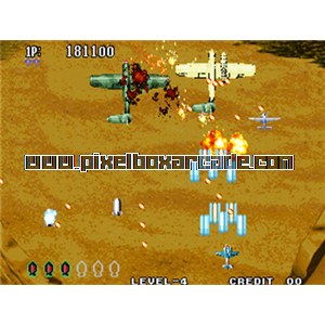 Pixelbox Arcade - Aero Fighters 3 (1995), a Shooter / Flying Vertical game by Video System Co.