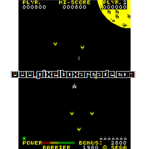 Pixelbox Arcade - Space Trek (1980), a Shooter / Gallery game by Sega