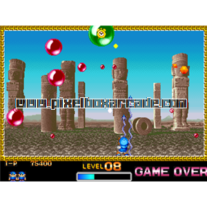 Pixelbox Arcade - Super Pang (1990), a Shooter / 3rd Person game by Mitchell