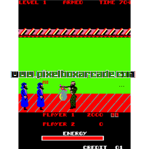 Pixelbox Arcade - Special Forces II (1985), a Shooter / Walking game by Senko Industries (Magic Eletronics Inc. licence)