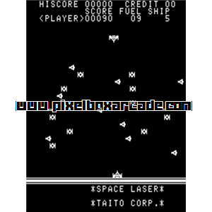 Pixelbox Arcade - Space Laser (1980), a Shooter / Gallery game by GamePlan (Taito)