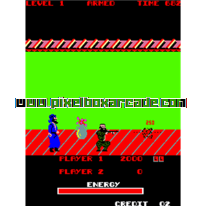 Pixelbox Arcade - Special Forces (1985), a Shooter / Walking game by Senko Industries (Magic Eletronics Inc. licence)