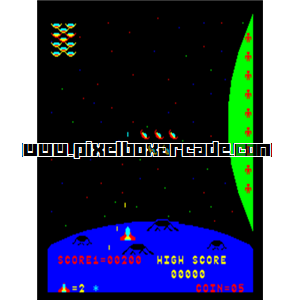 Pixelbox Arcade - Speak & Rescue (1980), a Shooter / Gallery game by Sun Electronics