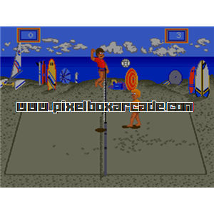 Pixelbox Arcade - Spiker (1986), a Sports / Volleyball game by Bally/Sente