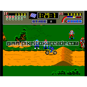Pixelbox Arcade - Super Cross 2 (1986), a Driving / Race Bike game by GM Shoji