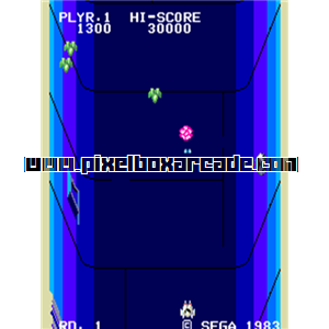 Pixelbox Arcade - Star Jacker (1983), a Shooter / Flying Vertical game by Sega