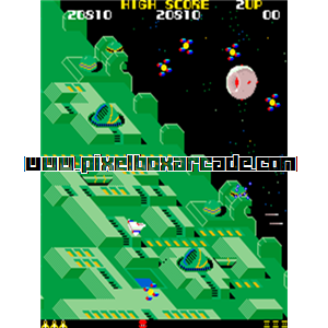 Pixelbox Arcade - Stinger (1983), a Shooter / Flying Horizontal game by Seibu Denshi