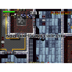 Pixelbox Arcade - Steel Force (1994), a Maze / Shooter Large game by Electronic Devices Italy / Ecogames S.L. Spain