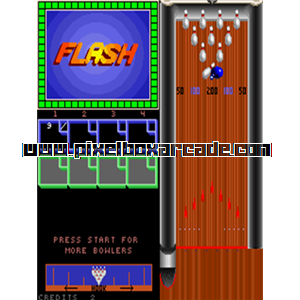 Pixelbox Arcade - Strata Bowling (1990), a Sports / Bowling game by Strata/Incredible Technologies
