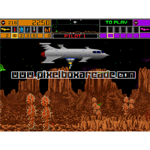 Pixelbox Arcade - Strike Force (1991), a Shooter / Flying game by Midway