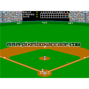 Pixelbox Arcade - Strike Zone Baseball (1988), a Sports / Baseball game by Leland Corp.