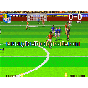 Pixelbox Arcade - Super Visual Football: European Sega Cup (1994), a Sports / Soccer game by Sega