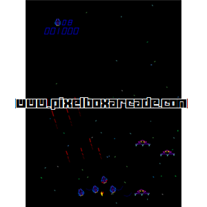 Pixelbox Arcade - Tac (1982), a Shooter / Flying Vertical game by Sega
