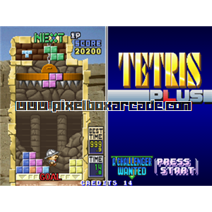 Pixelbox Arcade - Tetris Plus (1995), a Puzzle / Drop game by Jaleco / BPS