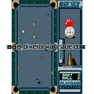 Pixelbox Arcade - The Hustler (1987), a Sports / Pool game by Konami