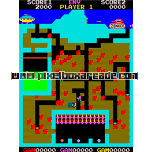 Pixelbox Arcade - The Pit (1982), a Maze / Digging game by Centuri
