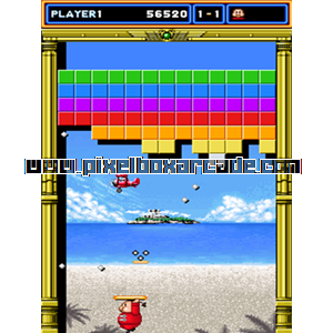 Pixelbox Arcade - Thunder & Lightning (1990), a Ball & Paddle / Breakout game by Seta